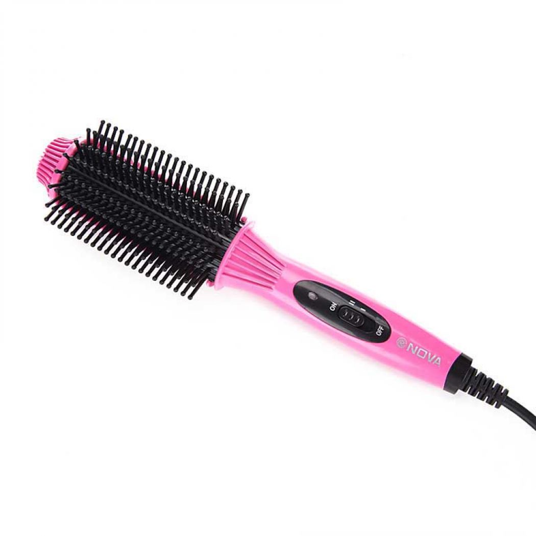 Nova 2in1 Hair Straightener Comb Brush NHC-8810